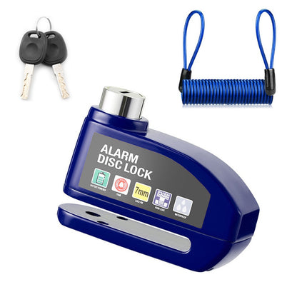 Cadeado Trava de Disco com Alarme 110dB Moto e Bike MDUG - À Prova D'Água