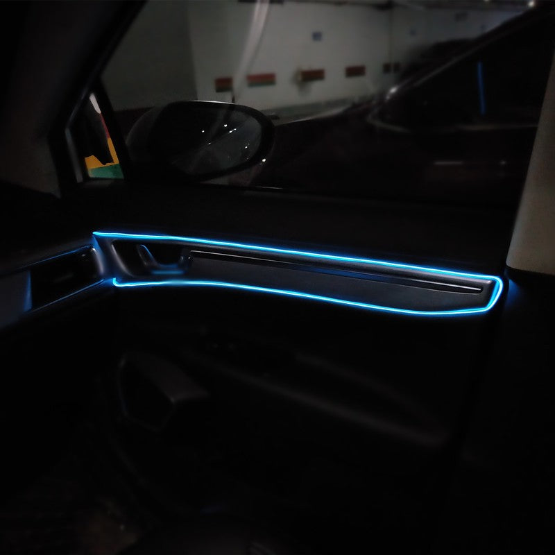 1m/3m/5m interior do carro conduziu a lâmpada decorativa el fiação tira de néon