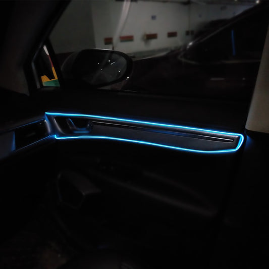 1m/3m/5m interior do carro conduziu a lâmpada decorativa el fiação tira de néon