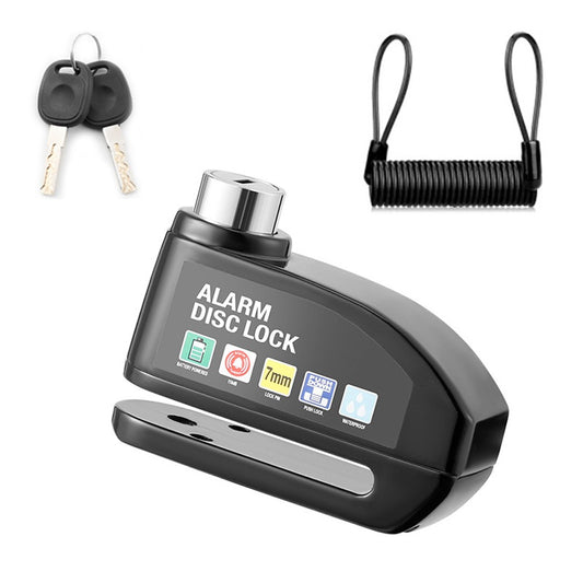 Cadeado Trava de Disco com Alarme 110dB Moto e Bike MDUG - À Prova D'Água