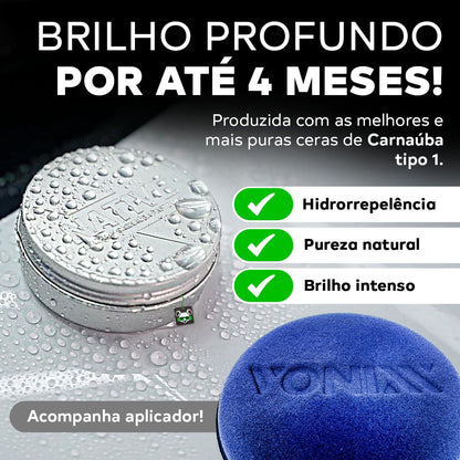 Cera Automotiva Carnaúba Paste Wax Native 100ml Vonixx