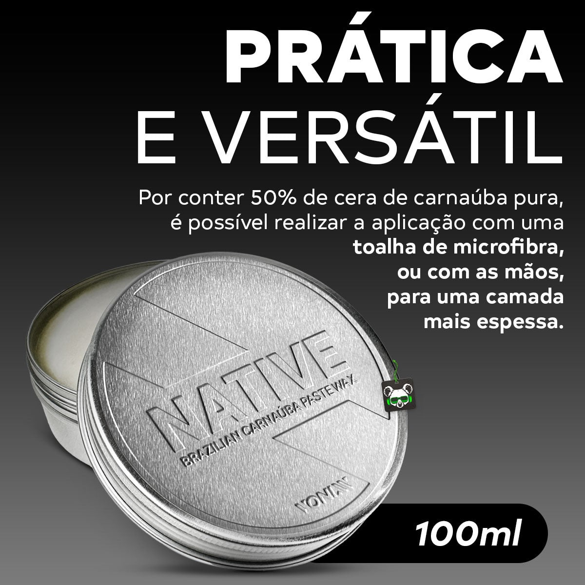 Cera Automotiva Carnaúba Paste Wax Native 100ml Vonixx