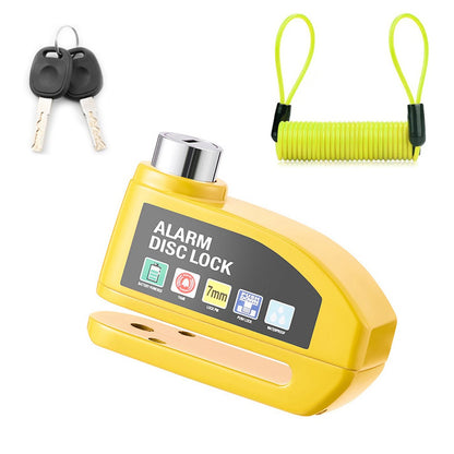 Cadeado Trava de Disco com Alarme 110dB Moto e Bike MDUG - À Prova D'Água