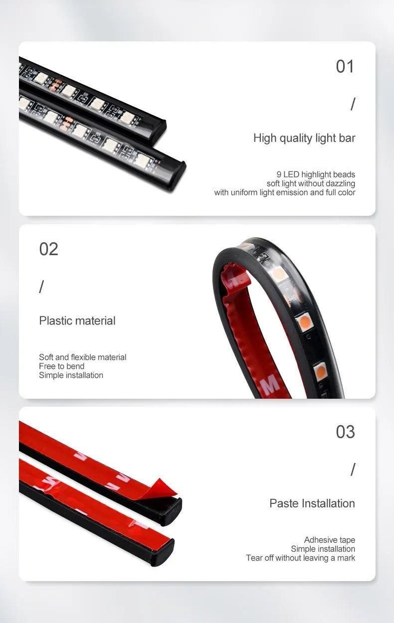 2 em 1 led luz de néon do carro pé luz led decoração interior backlight isqueiro